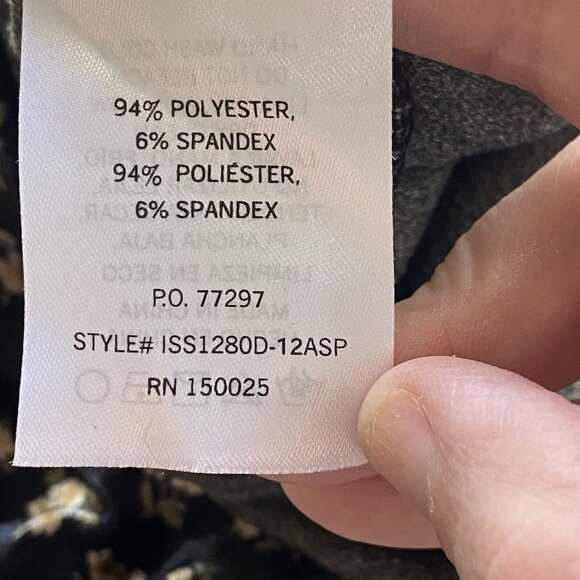 Arula B Maxi Dress Woman 2X Dark Floral Smocking Tiered Puff Sleeve Goblin Witch - Picture 11 of 16